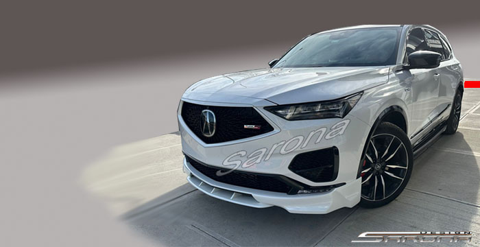 Custom Acura MDX  SUV/SAV/Crossover Front Lip/Splitter (2021 - 2024) - $690.00 (Part #AC-028-FA)